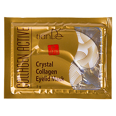 Crystal Collagen Mask on Eyelids