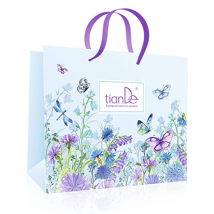 Paper bag with butterflies