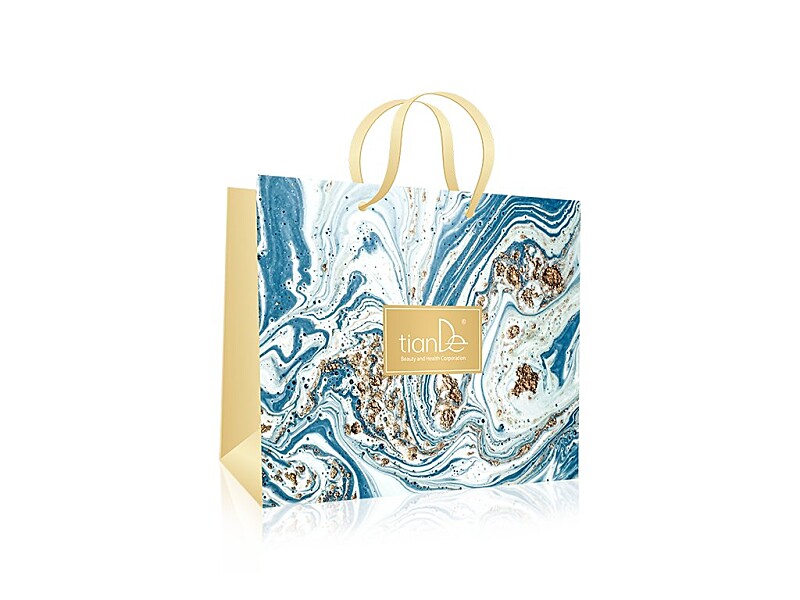 "Coast of Azure" paper bag, light blue