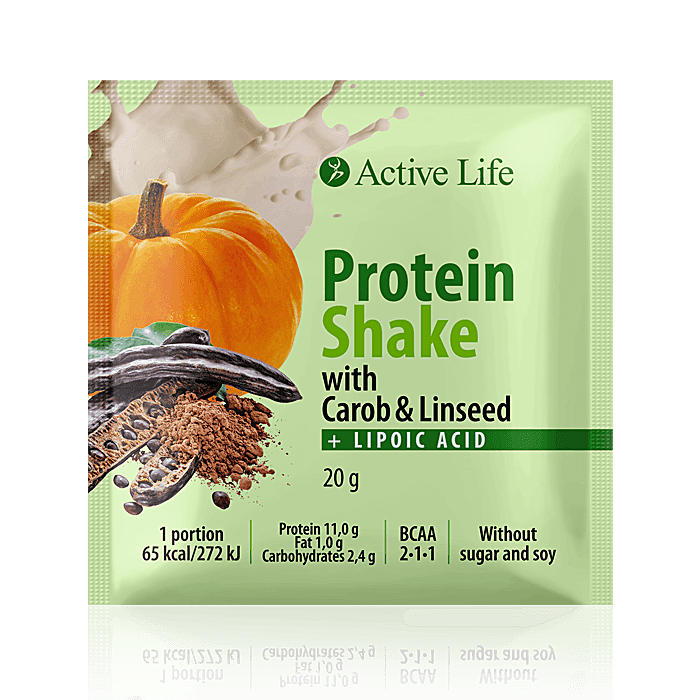 Protein Shake with Carob & Linseed with sweetener 20 g