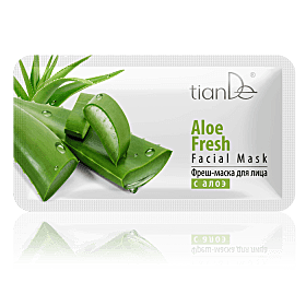 Refreshing face mask with aloe 1pc