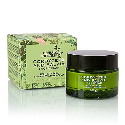 Skin cream with cordyceps and sage Herbal Energie, 50g