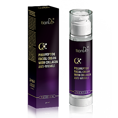 Polypeptide skin cream with collagen for wrinkles, 50 ml