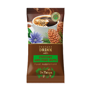 Instant drink with chicory and pine nuts 3 g