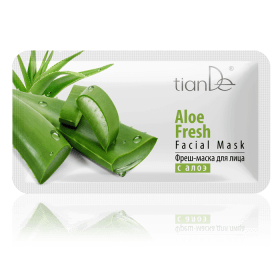 Refreshing face mask with aloe 1pc