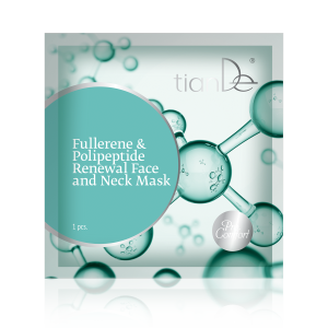 Regenerating face and neck mask with fullerenes and polypeptides