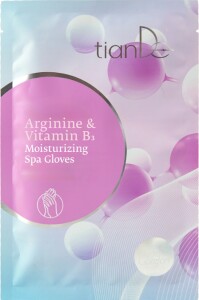 Moisturizing spa gloves with arginine and vitamin B3, 1 pair